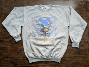 VTG Y2K Disney Sweatshirt M California Screamin' Rollercoaster Disneyland - Picture 1 of 10