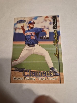 ROGER CLEMENS 1998 FLEER TRADITION UPDATE SEASON HIGHLIGHTS #U3 FREE SHIP - Image 1 of 2