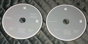 DVD de instalación Apple iBook G4 Mac OS X 10.4.4 2Z691-5728-A y 2Z691-5607-A - Imagen 1 de 3