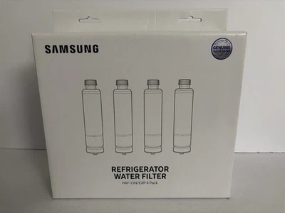 NEW Samsung HAF-CIN/EXP Refrigerator Water Filter 4 PACK - White (DA29-00020B) - Image 1 of 4