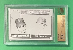 1968 TOPPS BUDDY BRADFORD BILL VOSS PROGRESSIVE PROOF 1989 NYC TOPPS BVG 9.5 - Picture 1 of 2