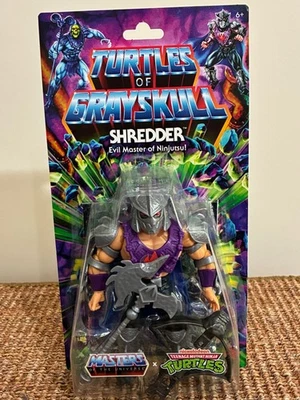 FIGURA DE ACCIÓN MASTERS OF THE UNIVERSE ORIGINS TURTLES OF GRAYSKULL SHREDDER  Foto 1 de 4
