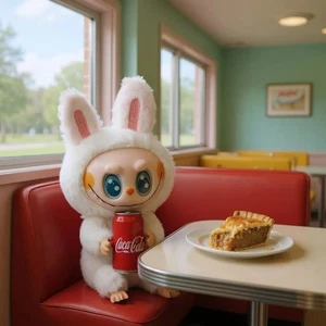 Coca Cola Lububu Plush Figure Adorable Labubu Plush Toy, Rare Collectible Gift - Picture 1 of 8