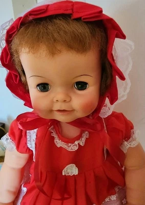 Vintage Ideal Doll Bibsy Baby 22IN 1960s  - Image 1 of 4