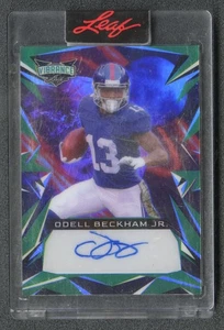 2023 Leaf Vibrance Football Odell Beckham Jr Green Auto /12 - Picture 1 of 2