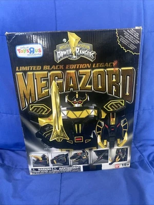 Mighty Morphin Ranger Power Rangers Limited Black Legacy Megazord 2015 dañado Foto 1 de 4