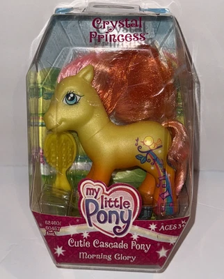 NEW My Little Pony Crystal Princess Cutie Cascade MORNING GLORY Yellow Pink Hair - Image 1 of 4