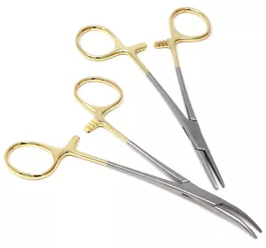 Hemostat Locking Forceps Mosquito 5.5" Surgical Dental CRV+STR Instruments - Picture 1 of 7