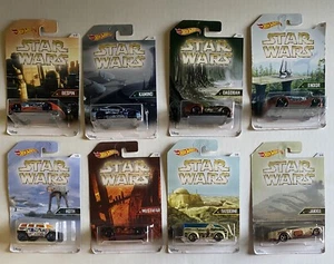 Hot Wheels-Disney-Star Wars Planets-Diecast Cars-Lot Of 8-NIP - Picture 1 of 10