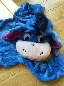 Eeyore Cute Donkey Soft One Piece Zip Up Pajamas/Halloween Costume Sz.6 Years - Picture 1 of 10
