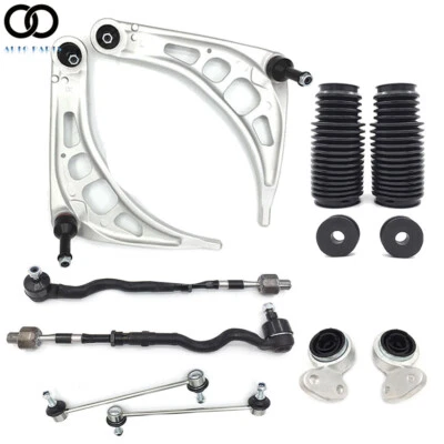 For BMW E46 3-Series Control Arm Ball Joint Sway Bar Tie Rod Boot Suspension Kit - Image 1 of 4