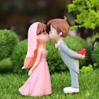 Rustic Cake Topper Mini Bride and Groom Figurines for Engagement DIY Scene
