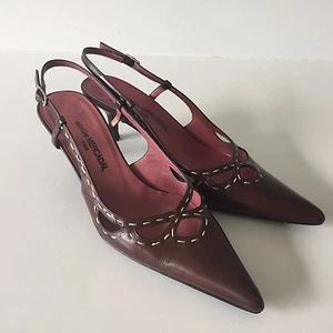 Women's Shoes US Size 6 - Atelier Mercadal Leather Slingbacks Eur Size 36 Italy - Picture 1 of 12