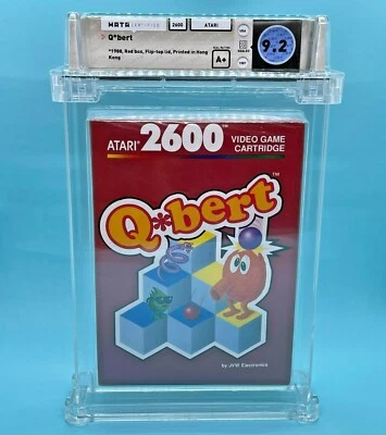 Q*BERT  - WATA 9.2  A+    **  Atari 2600  **  NEW  - RARE BROWN BOX !! - Image 1 of 4