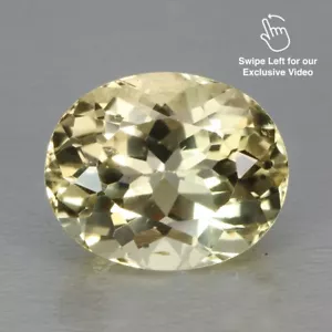 5,93 CT glamouröses goldenes gelbes Scopalite-Oval aus Madagaskar - Bild 1 von 8