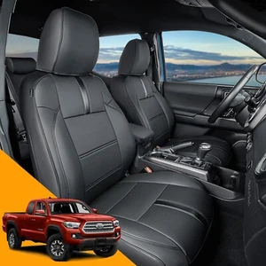 Car Seat Covers for Toyota Tacoma: 2016-2023 Crew & Double Cab Custom Fit Tru... - Picture 1 of 7
