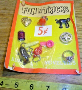 Vetrina vintage 5c charms giocattoli anelli portachiavifun "n" trucchi #jd514 - Foto 1 di 3