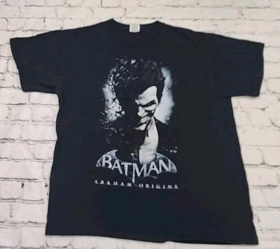 Camiseta Batman Arkham Origins The Joker Negra Hombre Talla L 2013 Foto 1 de 4