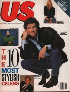 US Magazine September 19 1988 Pierce Brosnan Farrah Fawcett 102618DBF - Picture 1 of 1
