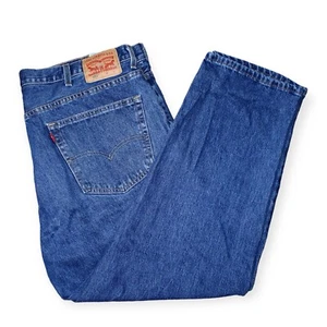 Levi’s Jeans Men’s 550 Blue Denim Pants Zipper Fly 44x30 Red Tab Straight Leg - Picture 1 of 15