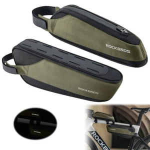 ROCKBROS Cycling Bike Top Tube Bag Combo Bicycle Triangular Frame Bag Waterproof - Picture 1 of 14