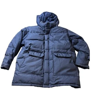 Vintage Cabelas Goose Down Winter Parka Jacket Coat Blue Mens Size XL - Picture 1 of 11