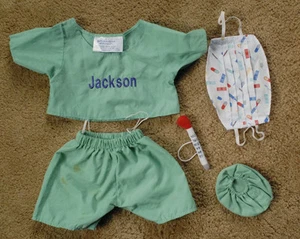 BUILD A BEAR Hospital scrubs clothing outfit JACKSON green - Picture 1 of 1