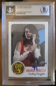 Tarjeta firmada personalizada de Courtney Henggeler - Amanda LaRusso en Cobra Kai - Beckett - Imagen 1 de 5