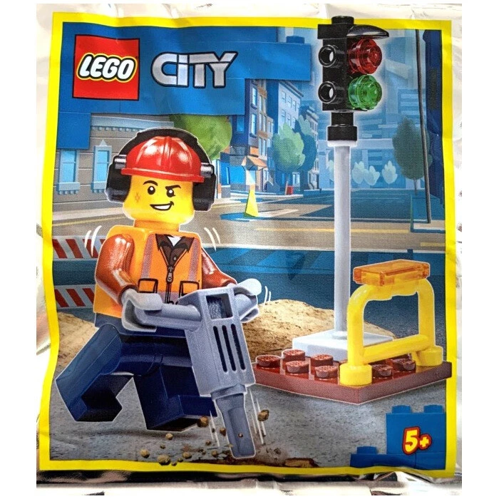 LEGO City: Construction Worker with Jackhammer and Traffic Light 952111 (SEALED) - Image 1 of 1
