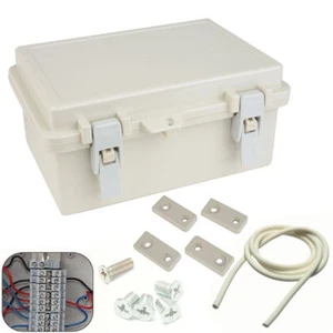 IP65 Waterproof Electronic Junction Box Enclosure Case Terminal Outdoor Cable - Picture 1 of 10