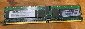 Elpida EBE51RD8AGFA-4A-E 512MB PC2-3200R DDR2-SDRAM DIMM 240-Pin Server MEMORY - Picture 1 of 4