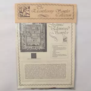 The Examplarery JOANNA ELENWOOD SAMPLER Reproduction Counted Cross Stitch Kit - Picture 1 of 14
