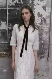 Stevie May Button Through Linen Maxi Dress XS - Picture 1 of 2