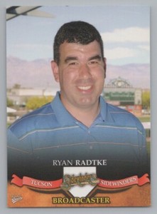 Ryan Radtke 2007 MultiAd Tucson Sidewinders Diamondbacks Minor League 