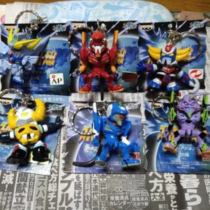 Super Robot Wars Evangelion Grendizer figure key chain Lot 6 set Japan m607 - Picture 1 of 18