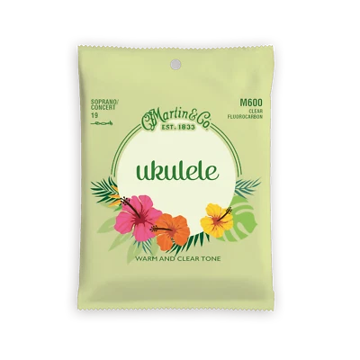 Martin Ukulele Strings Soprano Concert Tenor Baritone Fluorocarbon or Polygut - Image 1 of 4