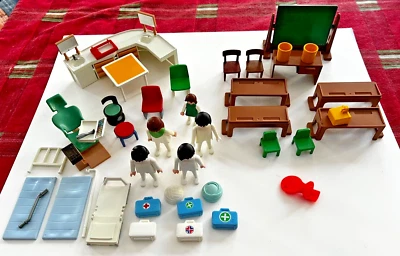 Playmobil Parts Lot, Dentist, Hospital, School - Image 1 of 4