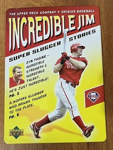 Jim Thome 2005 Upper Deck Origins Nostalgic Blech Werbeschild Phillies HOF - Bild 1 von 2