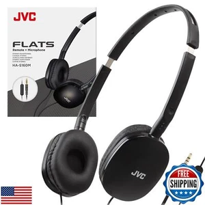JVC Flats On-Ear Wired Headphones - Flat Foldable Design - 30mm Driver for Po - Picture 1 of 5