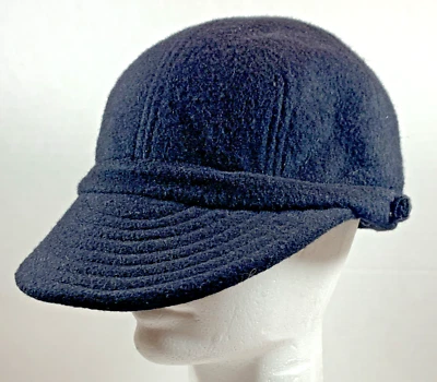 KOKIN NYC Black Felt Hat Hunt Jockey Cap Couture Unique - Image 1 of 4