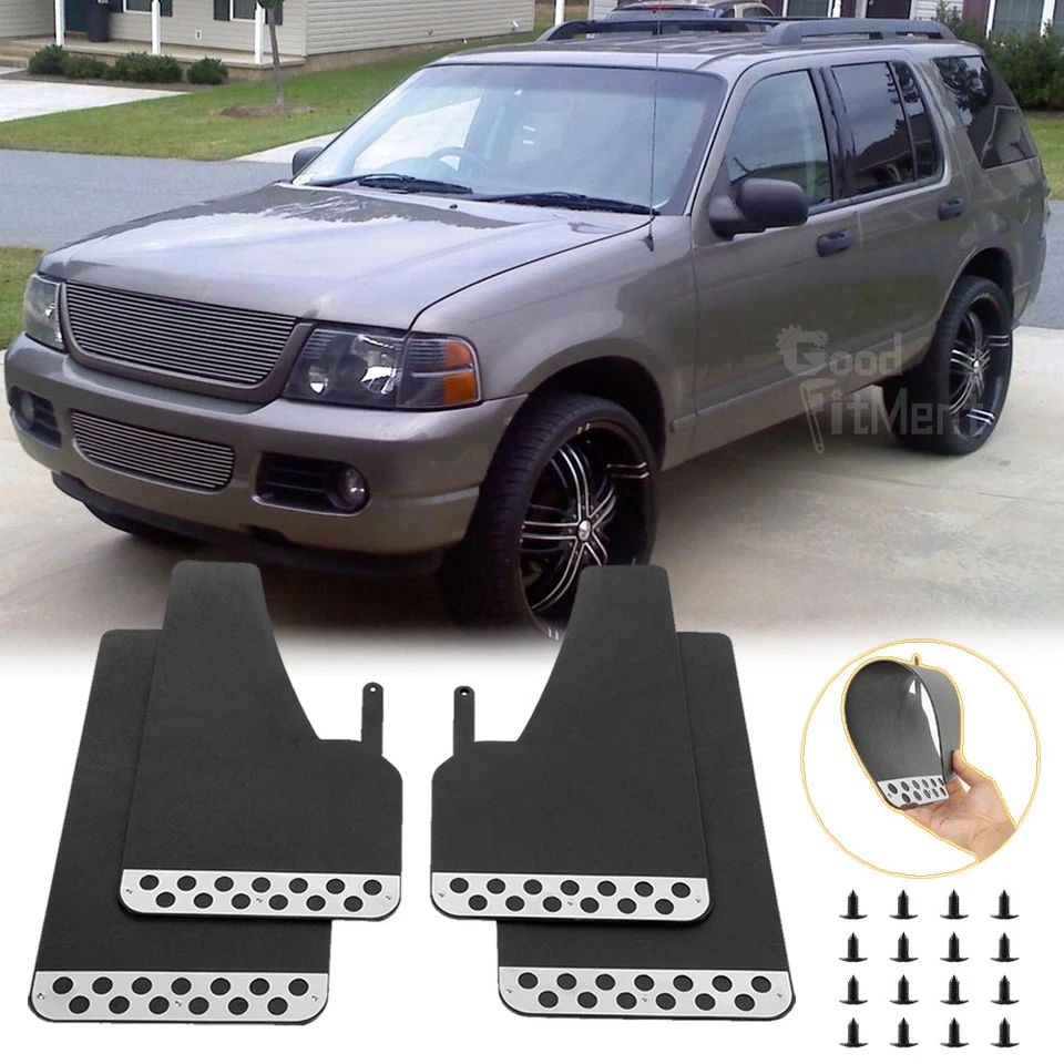 Guardabarros guardabarros para Ford Explorer 4 piezas guardabarros guardabarros guardabarros ancho rally guardabarros Foto 1 de 4