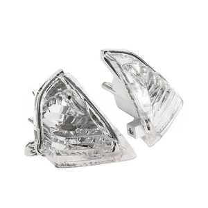 Left&Right 1 Pair Rear Turn Signal Light White Plastic For SUZUKI GSXR750 2007 - Picture 1 of 3