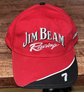 Stylemaster Jim Beam Adult Racing Hat Adjustable Red Black Robby Gordon NASCAR 7 - Picture 1 of 8
