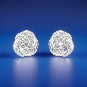 ¡NUEVO! Aretes remolinos de diamantes Effy/¡un gran regalo! / Precio de venta sugerido por el fabricante $150 - Imagen 1 de 4