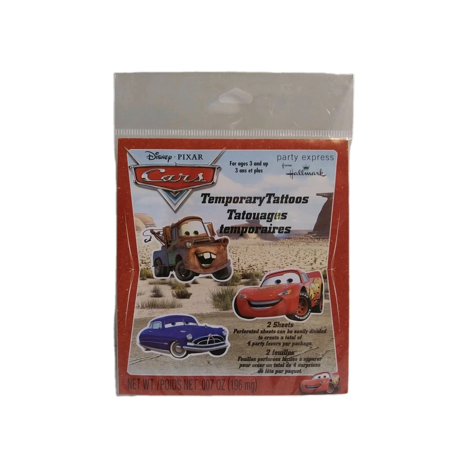Disney Cars Birthday Party Supplies 12 Tattoos Favors