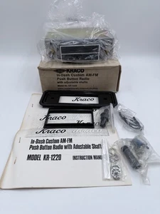 Vintage Kraco In Dash AM-FM Radio Stereo KR-1220 New - Bild 1 von 9