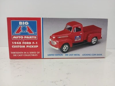 Liberty 经典 1948 年福特 F-1 定制皮卡 Big A 汽车零件压铸银行 全新带盒 — 第 1/4 张图片