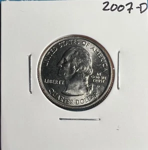 2007 D - Wyoming Statehood Quarter Dollar Coin **Nice Coin** - Picture 1 of 2