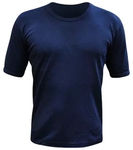 Navy PT Vest 100% Cotton British Naval Mens Vest T-Shirt, Size 102, Medium - Picture 1 of 3