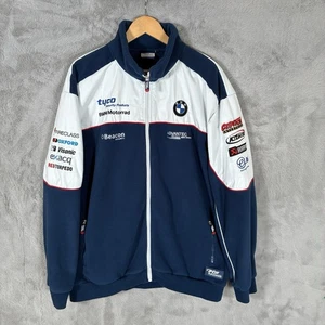 Tyco BMW Motorrad Jacket Soft Shell Full Zip Blue White Mens XXL - Picture 1 of 15